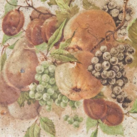 Monroe Salt Works Quince, Grapes and Pears Large Dinner Plate 11" - Picture 3 of 6